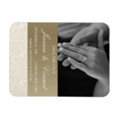 Elfenbeinküste & Gold speichern das Datum Magnet 3 (Horizontal)