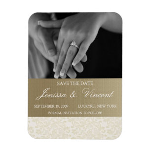 Elfenbeinküste & Gold speichern das Datum Magnet 3