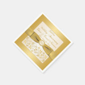 Elfenbeinküste, Goldene Blüte Jubiläum Napkins Serviette (Ecke)