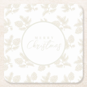 Elfenbeinküste grenzt an Weihnachten/Feiertag Rechteckiger Pappuntersetzer