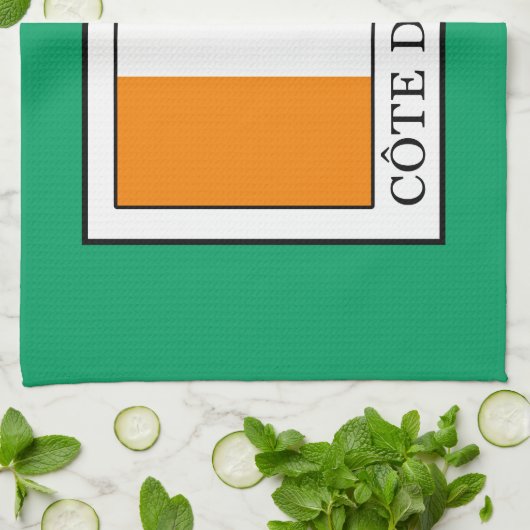 Elfenbeinküste Handtuch (Gefaltet)