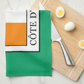 Elfenbeinküste Handtuch (Viertel Falte)