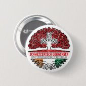 Elfenbeinküste Ivorisch Schweizer Baum Button (Vorne & Hinten)