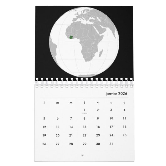 Elfenbeinküste Kalender (Jan 2026)