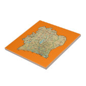 Elfenbeinküste-Karten-Fliese Fliese (Seite)