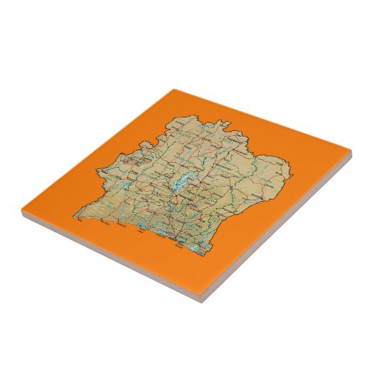 Elfenbeinküste-Karten-Fliese Fliese (Seite)