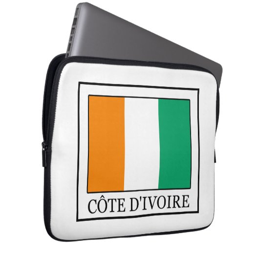 Elfenbeinküste Laptopschutzhülle (Vorne Rechts)