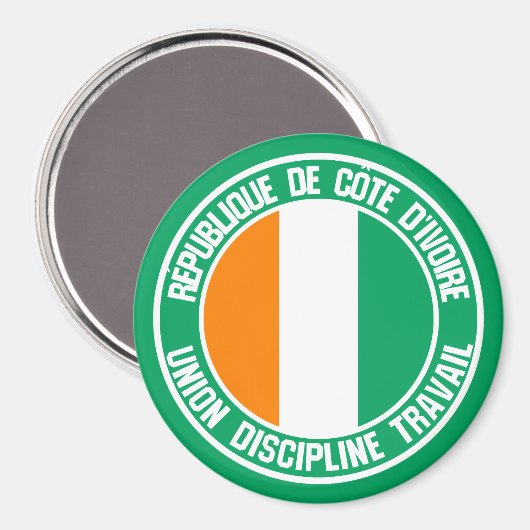 Elfenbeinküste Magnet (Vorderseite/Rückseite)