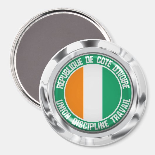 Elfenbeinküste Magnet (Vorderseite/Rückseite)
