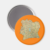 Elfenbeinküste Magnet (Vorderseite/Rückseite)