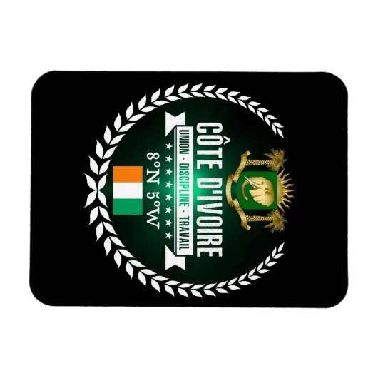 Elfenbeinküste Magnet (Horizontal)