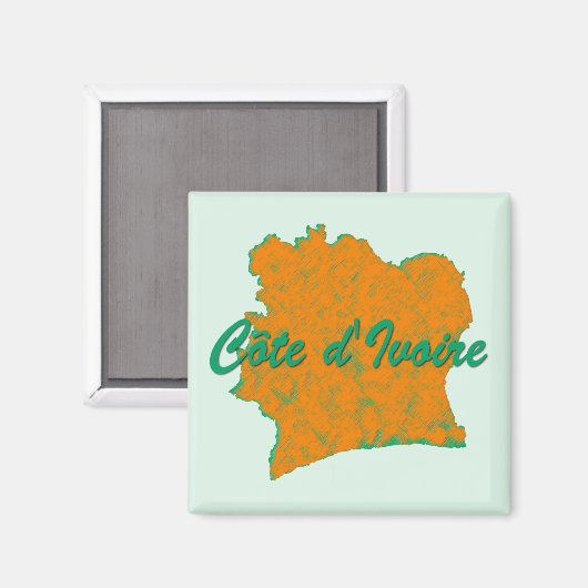 Elfenbeinküste Magnet (Vorderseite/Rückseite)