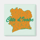 Elfenbeinküste Magnet (Vorne)