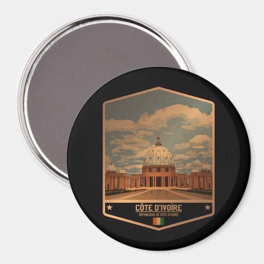 Elfenbeinküste Magnet (Vorderseite/Rückseite)