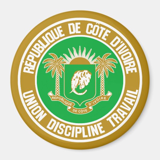 Elfenbeinküste Magnet (Vorne)
