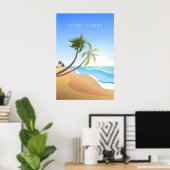 Elfenbeinküste Minimal Reiseplakat Poster (Heimbüro)