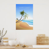 Elfenbeinküste Minimal Reiseplakat Poster (Küche)