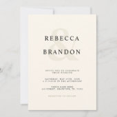 Elfenbeinküste, Minimalistische Ampersand auf eine Einladung (Vorderseite)