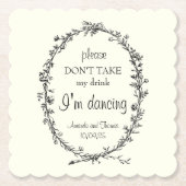 Elfenbeinküste mit Bench-Kranz-Untersetzer Untersetzer (Vorderseite)