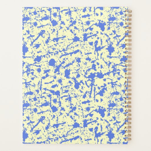 Elfenbeinküste mit blauem Aquarell-Spritzer Planer (Rückseite)