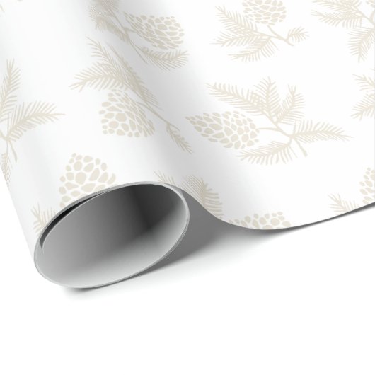 Elfenbeinküste mit Pinecones Urlaub Geschenkpapier (Rolleneckpunkt)