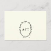 Elfenbeinküste mit rustikaler Kranzekarte Begleitkarte (Rückseite)