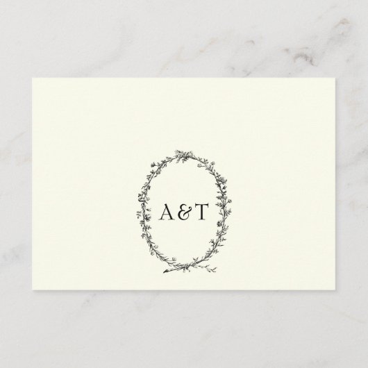 Elfenbeinküste mit rustikaler Kranzekarte Begleitkarte (Rückseite)