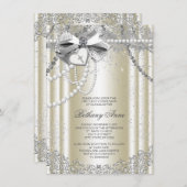 Elfenbeinküste Pearl Cross Erste Kommune Einladung (Vorne/Hinten)