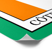 Elfenbeinküste Poster (Ecke)