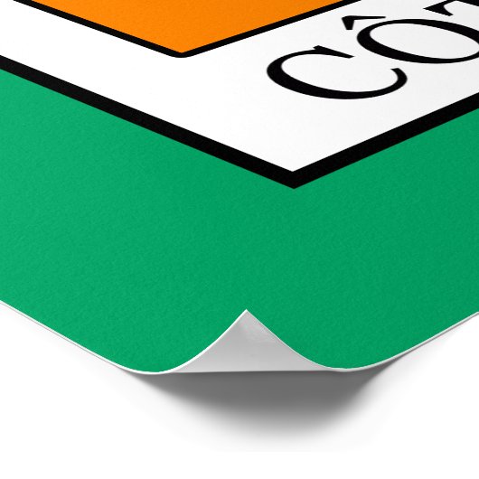 Elfenbeinküste Poster (Ecke)