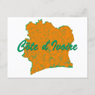 Elfenbeinküste Postkarte