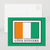 Elfenbeinküste Postkarte (Vorne/Hinten)
