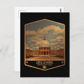 Elfenbeinküste Postkarte (Vorne/Hinten)