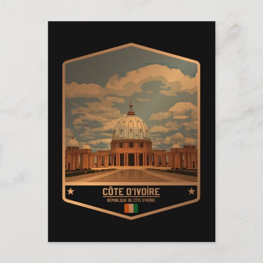 Elfenbeinküste Postkarte (Vorderseite)
