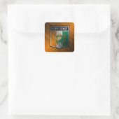 Elfenbeinküste Quadratischer Aufkleber (Tasche)