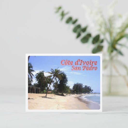 Elfenbeinküste - San Pedro - Postkarte (Stehend Vorderseite)