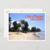 Elfenbeinküste - San Pedro - Postkarte (Vorne/Hinten)
