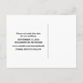 Elfenbeinküste Save the Date nach der Postkarte (Rückseite)