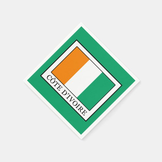 Elfenbeinküste Serviette (Ecke)