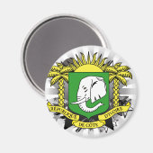 Elfenbeinküste Stern Magnet (Vorderseite/Rückseite)