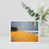 Elfenbeinküste - Strand - Postkarte (Stehend Vorderseite)