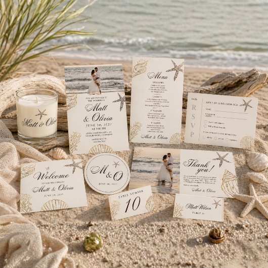 Elfenbeinküste Strandhochzeit RSVP Karte Editierba
