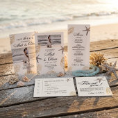 Elfenbeinküste Strandhochzeit RSVP Karte Editierba