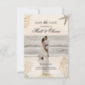 Elfenbeinküste Strandhochzeit Save the Date zum Be (Vorderseite)