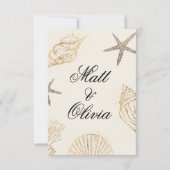 Elfenbeinküste Strandhochzeit Save the Date zum Be (Rückseite)