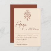 Elfenbeinküste Terracotta auf dem Monte San Giorgi RSVP Karte (Vorne/Hinten)