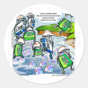 Elfenbeinküste Überraschung Lustige Geschenke Tees Runder Aufkleber