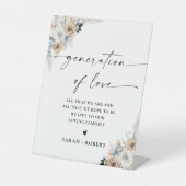 Elfenbeinküste und Blauer Hund - Zeichen der Liebe Sockelschild (Vorderseite)