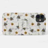 Elfenbeinküste und gelbe Blütenmuster Case-Mate iPhone Hülle (Rückseite (Horizontal))