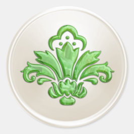 Elfenbeinküste und Limone Lilie Umschlag Aufkleber